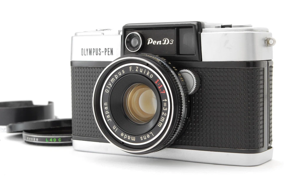 [Excelente COMO NUEVO con capucha, estuche] OLYMPUS PEN D3 35 mm cámara fotográfica de medio marco de JAPÓN Foto 1 de 4