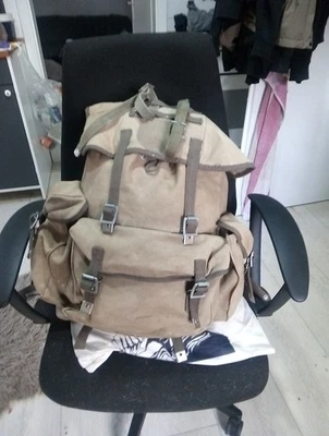 Original Bundeswehr Rucksack Vintage Baumwolle, Rucksack Koppeltragegestell - Bild 1 von 4
