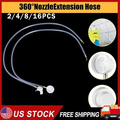 Fluid Film 360 Degree Nozzle Extension Hose Fit for Aerosol Cans Spray+ 2/16PCS - Image 1 of 4