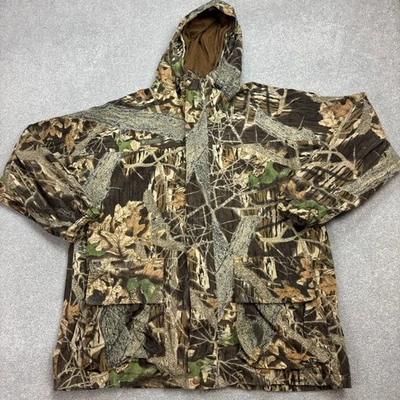 Columbia Jacket Adult X Large Brown RealTree Workwear Camo Hunting Hood Mens - Image 1 of 4