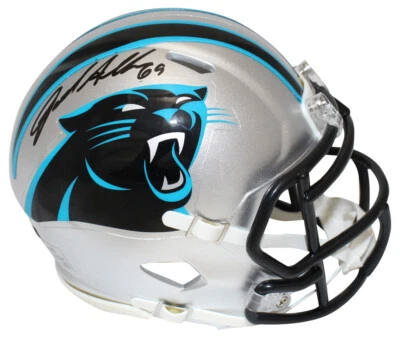 Minicasco autografiado por Jared Allen de Carolina Panthers BAS 40109 Foto 1 de 4