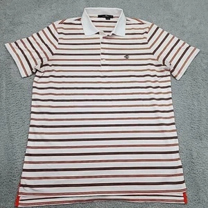 RLX Ralph Lauren Polo Shirt Mens Large Striped Charlotte Country Club Golf - Picture 1 of 10