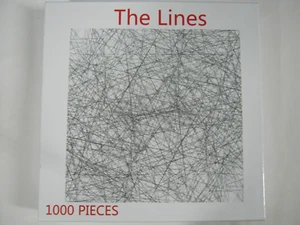 Bgraamiens 1000 Piece Puzzle "The Lines" Black and White 24 x 24 difficult NEW - Picture 1 of 8