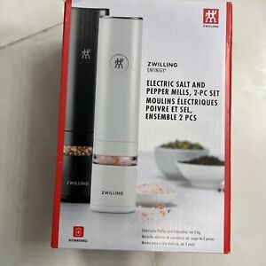 NEW Zwilling Electric Salt and Pepper Mills Set of 2 