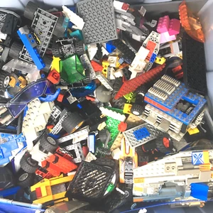 5 pounds mixed Lego parts lot used random pieces five lbs free shipping fun box - Picture 1 of 4