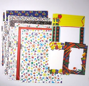 Álbum de recortes papel cartulina diario cajas niños niños crayones lote mixto de 17 - Imagen 1 de 5