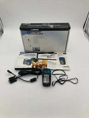 Garmin eTrex Legend GPS Handheld Personal Navigator w DVD Manuals & Cable Bundle - Image 1 of 4