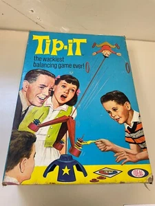 Vintage 1966 Tip It The Wackiest Balancing Game Ever! Complete In Box Ideal Toy - Picture 1 of 20