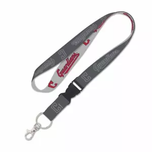 CLEVELAND GUARDIANS KEY CHAIN LANYARD WITH DETACH BUCKLE 1" WIDE 22" LONG MLB - Picture 1 of 1