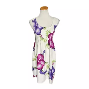 NWT Womens Hibiscus Collection Hawaii Sleeveless Tropical Print Dress - Sz OS - Picture 1 of 1