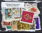 Allemagne grands formats toute période 200 timbres différents oblitérés utilisés