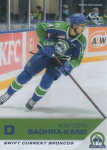 2021/22 Swift Current Broncos - KAYDEN SADHRA-KANG - Picture 1 of 2