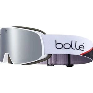 New Bolle NEVADA SMALL Snow Goggles | Race Matte White / Black Chrome Cat 3 Lens - Picture 1 of 3