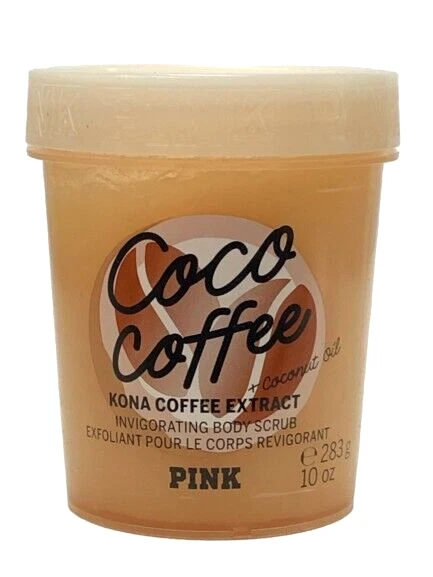 VICTORIA'S SECRET PINK COCO COFFEE SCRUB INVIGORATING BODY SCRUB  10 oz NEW - Image 1 of 1