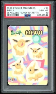Pokemon Japanese Sealdass Fancy Graffiti 17 Eievui 1999 Eevee PSA 10 68041542 - Picture 1 of 2
