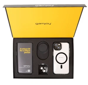 Elegance Kit iPhone 14 15 Pro Max Magsafe Clear Case Tempered Glass GIFT BOX - Picture 1 of 34