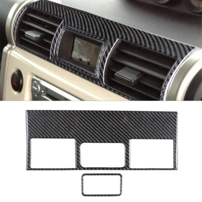 Cubierta de ventilación de aire central interior de fibra de carbono para Toyota FJ Cruiser 2007-14 Foto 1 de 4