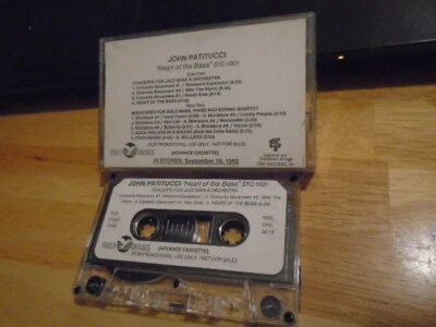 RARE PROMO John Patitucci CASSETTE TAPE Heart of the Bass 1992 jazz Chick Corea - Image 1 of 2