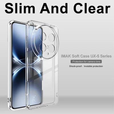 IMAK For vivo X200 Ultra, Shockproof Soft Clear Transparent TPU Slim Case Cover - Image 1 of 4