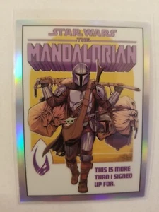 2022 Chrome Star Wars Mandalorian Comic Covers Insert #CC-1 The Mandalorian - Picture 1 of 1