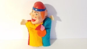 Court Jester Finger Puppet Two Sided Different Faces Vintage 5" Tall Overall - Picture 1 of 10