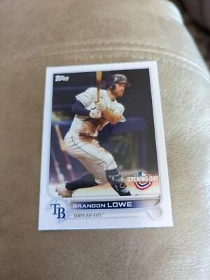 2022 Topps Opening Day Brandon Lowe Tampa Bay Rays #12 - Image 1 of 2