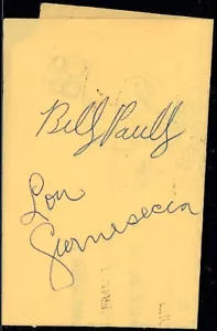 Billy Paultz & Lou Carnesecca Autogramme - Bild 1 von 1