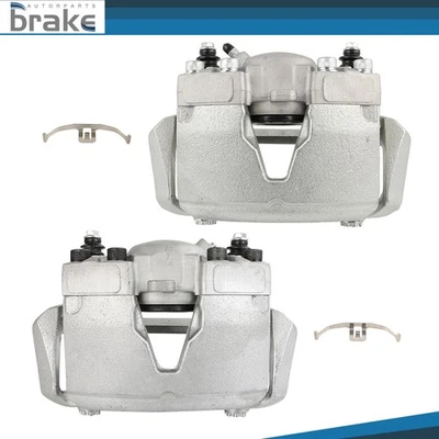 2Pcs Front Disc Brake Calipers w/ Bracket For 2009 - 2016 AUDI A4 QUATTRO - Image 1 of 4