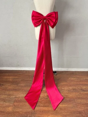 Lazo de novia vestido de novia accesorios satinado con arrastre lazo grande fiesta graduación Foto 1 de 4