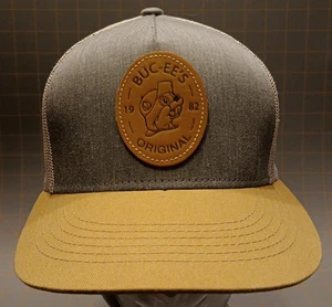 Neu ohne Etikett Adj Snapback Meshback Buc-ee's Leder Biber Patch Mütze Kappe NEU - Bild 1 von 3
