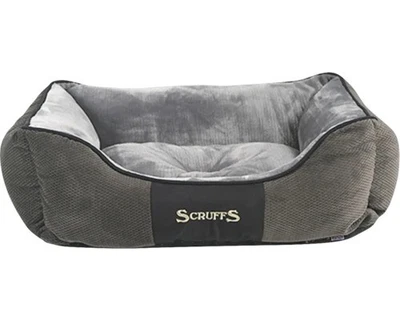 Hundebett Scruffs Chester Box Bett M Hundeschlafplatz 60 x 50 cm grau