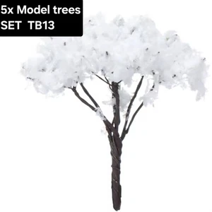 5x 4cm Model Trees - Set TB13 - N TT HO OO gauge 1:32 1/35 Scale - Picture 1 of 1