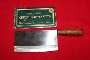 Vintage chinesisches Kohlenstoffstahl Hackbeil - GOURMET HIMARK KÜCHE - NOS - Bild 1 von 2
