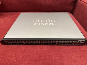 CISCO SG300-52 52 PORT GIGABIT MANAGED SWITCH SRW2048 K9 V02 SMALL BUSINESS - Picture 1 of 8