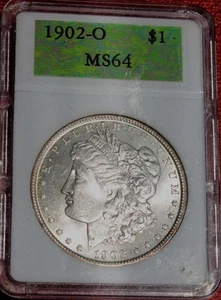 1902 O MORGAN SILVER DOLLAR - HIGH GRADE BY THIRD PARTY (ref# NCGS-02-0) - Picture 1 of 1