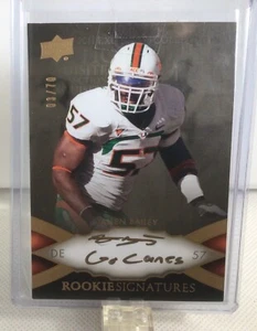 2011 Upper Deck Exquisite Collection Allen Bailey Rookie Signatures Auto #3/70 - Picture 1 of 1