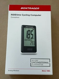 NUEVO ORDENADOR DE CICLISMO BONTRAGER RIDETIME 553889 ANALÓGICO INALÁMBRICO ENVÍO RÁPIDO - Imagen 1 de 5