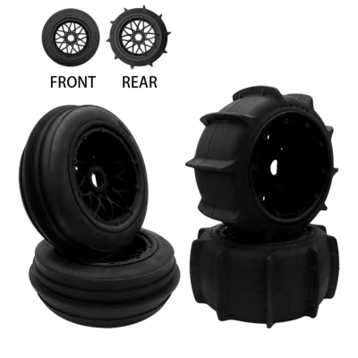 Wüsten Sand 24mm Nylon-Felgen Vorder Hinterradreifen für 1/5 HPI Rovan Baja 5B - Bild 1 von 4