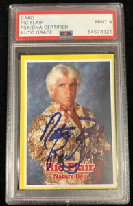 Ric Flair Signed Trading Card “Nature Boy” Insc WWF WWE PSA/DNA AUTO MINT 9 - Picture 1 of 5