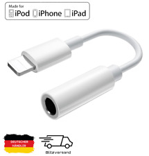 Aux Audio Adapter 3,5 mm Klinke Kopfhörer für iPhone 14/13/12/11 Pro Max XR 7 8