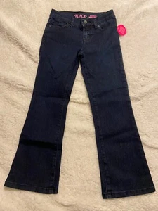 Girls jeans NWT size 6X/7 bootcut Childrens Place Dark Wash - Picture 1 of 2