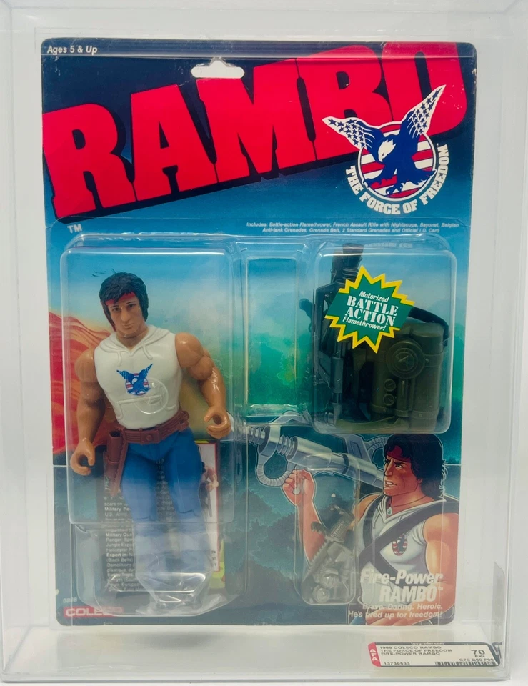 Vintage Rambo Figure Toy Coleco 0808 Force Freedom Stallone 1985 No Reserve