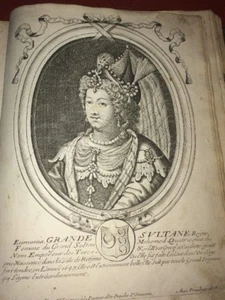 TURQUIE. EUMÉNIA, GRANDE SULTANE. GRAVURE du XVIIEME. - Photo 1/1