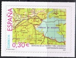 España 2007 Edifil 4314 Sello ** Cartografia Basica de Tierra Embalse Rosarito - Imagen 1 de 1