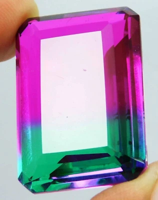 86.25 Ct. Large Tourmaline Emerald Faceted Cut Loose Gemstone for Ring & Pendant - Image 1 of 4