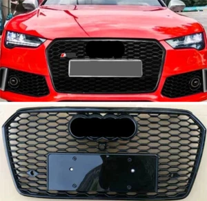 Parachoques delantero parrilla nido de abeja para Audi A7 S7 RS7 Style 2016 2017 2018 - Imagen 1 de 4