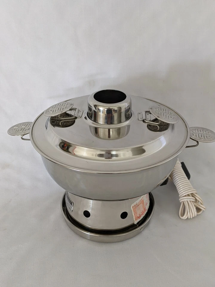 Vintage Electric ShinSunro Authentic Korean StainlessSteel Dumpling Soup Steamer - Image 1 of 4