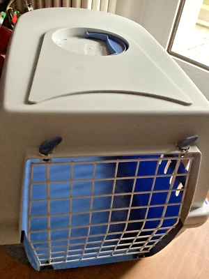 Hunde Katzen SAVIC Trotter3 61X 40X38 beige blau sehr guter Zustand - Bild 1 von 4