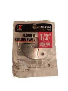KEENEY 58849 K25701 Floor & Ceiling Plate 1/2" Iron Pipe Cover - Picture 1 of 2