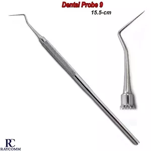 Herramienta de limpieza dental de diagnóstico periodontal de un solo extremo Dental Hygienist Sonda 9 - Imagen 1 de 5